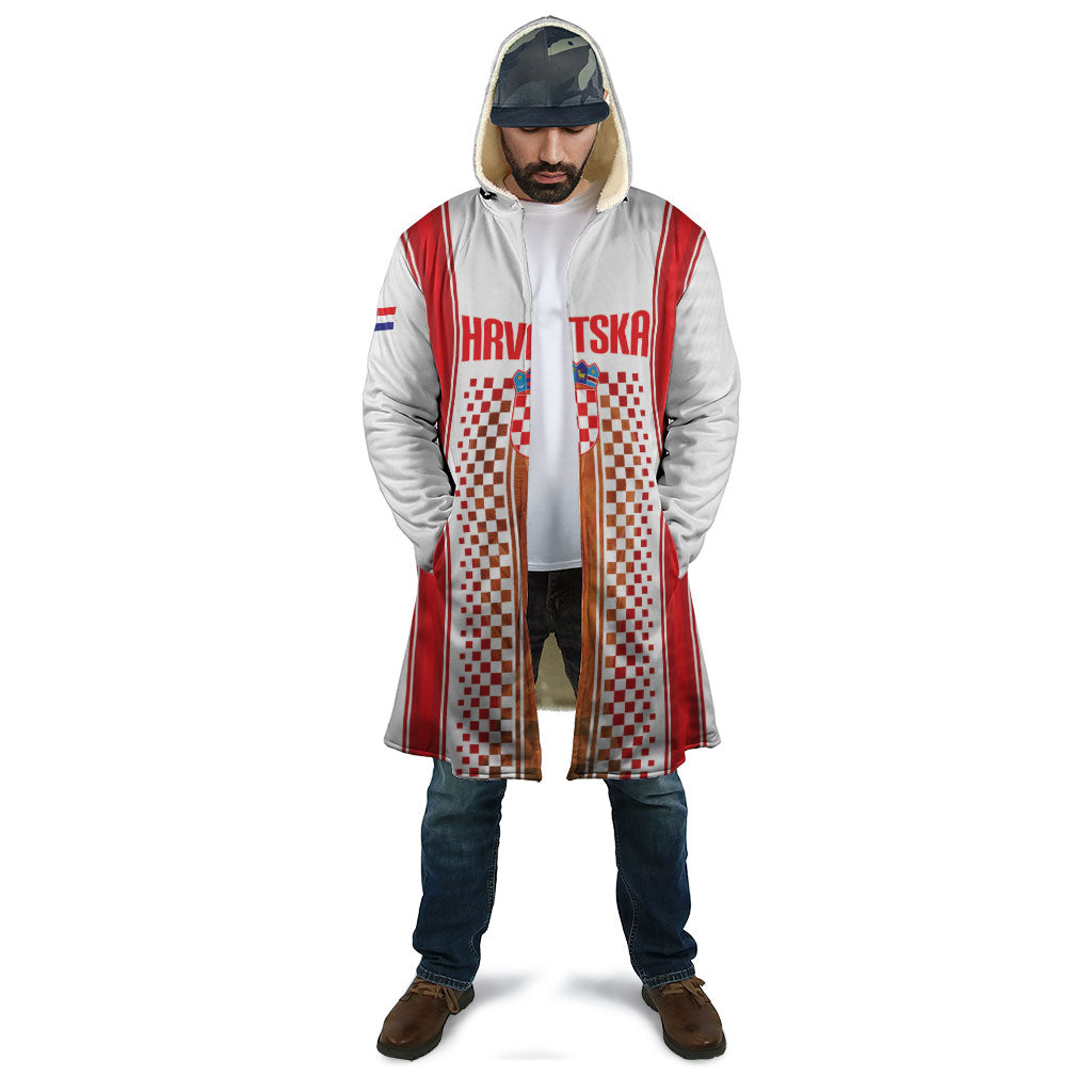 Custom Croatia Football 2026 Cloak Hrvatska Checkerboard Trophy Style