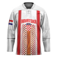 Custom Croatia Football 2026 Hockey Jersey Hrvatska Checkerboard Trophy Style