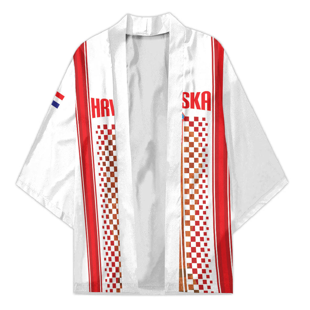 Custom Croatia Football 2026 Kimono Hrvatska Checkerboard Trophy Style