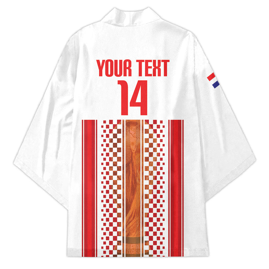 Custom Croatia Football 2026 Kimono Hrvatska Checkerboard Trophy Style