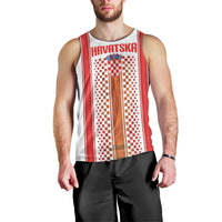 Custom Croatia Football 2026 Men Tank Top Hrvatska Checkerboard Trophy Style