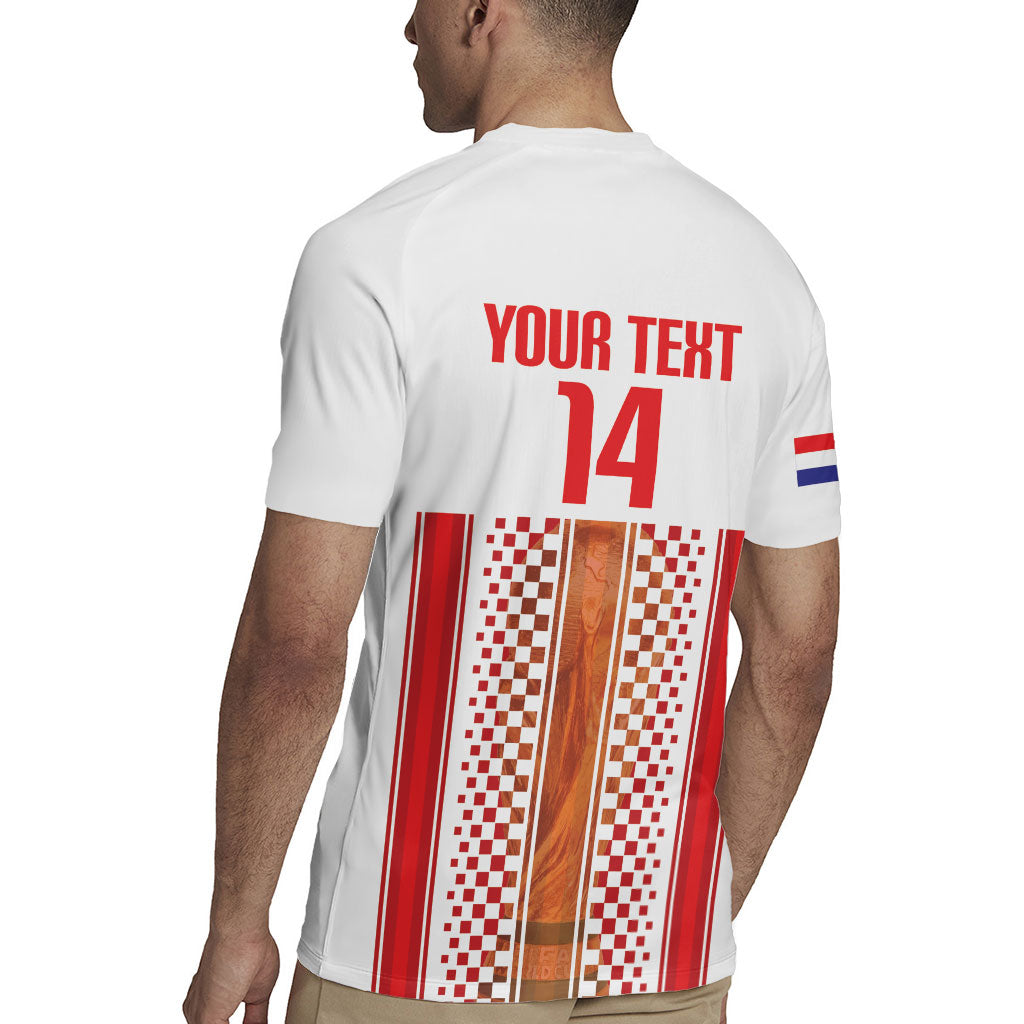 Custom Croatia Football 2026 Rugby Jersey Hrvatska Checkerboard Trophy Style