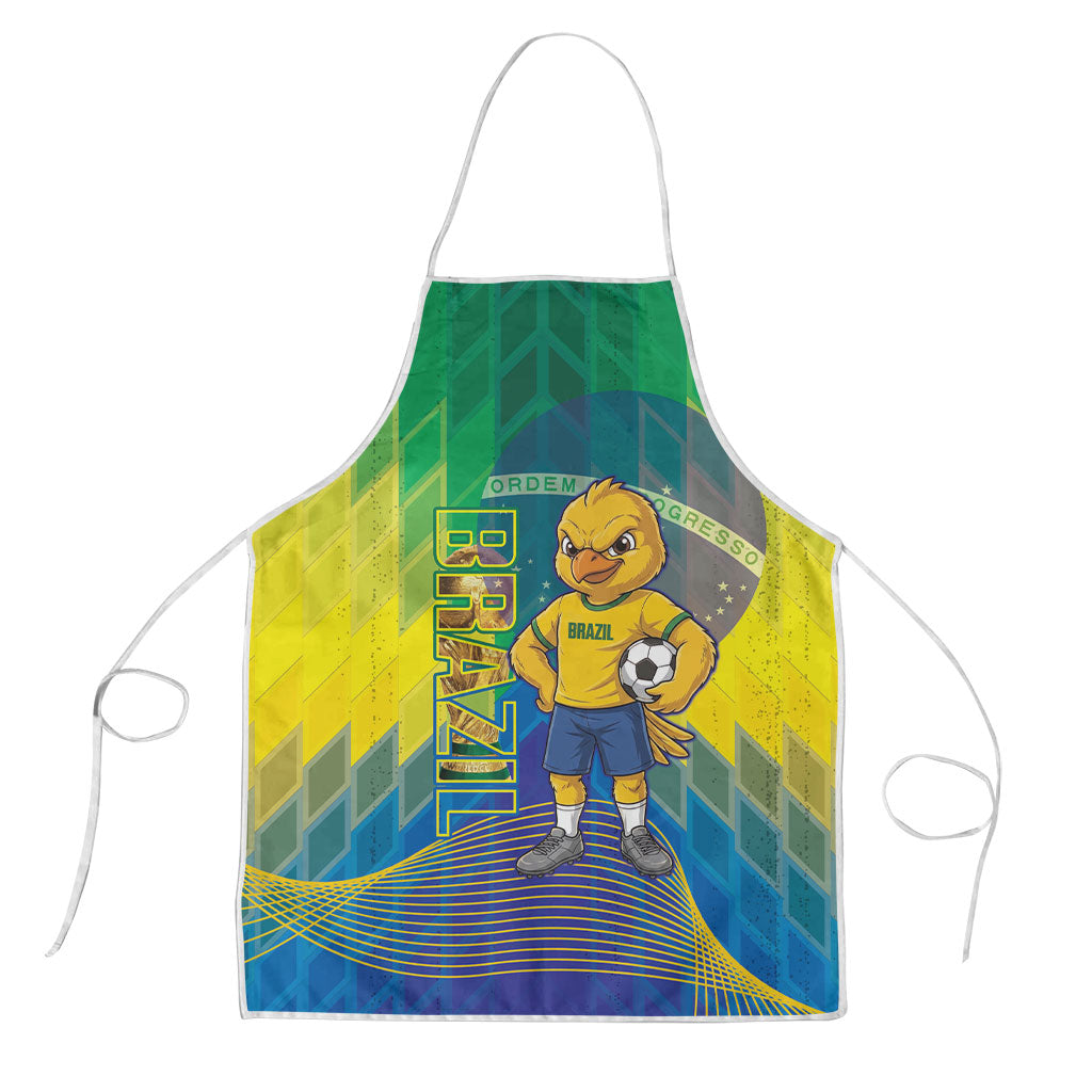 Brazil Football 2026 Apron Canarinho Mascot Bate no Peito
