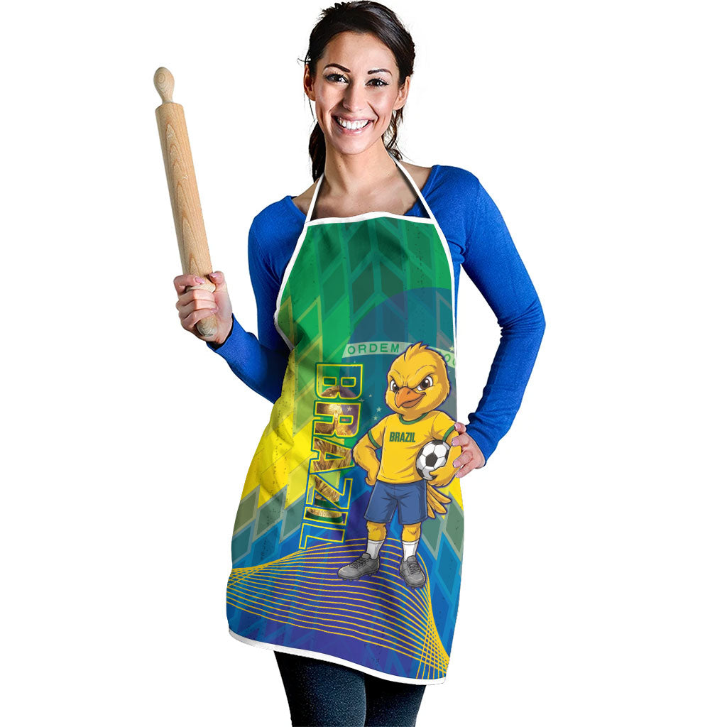 Brazil Football 2026 Apron Canarinho Mascot Bate no Peito