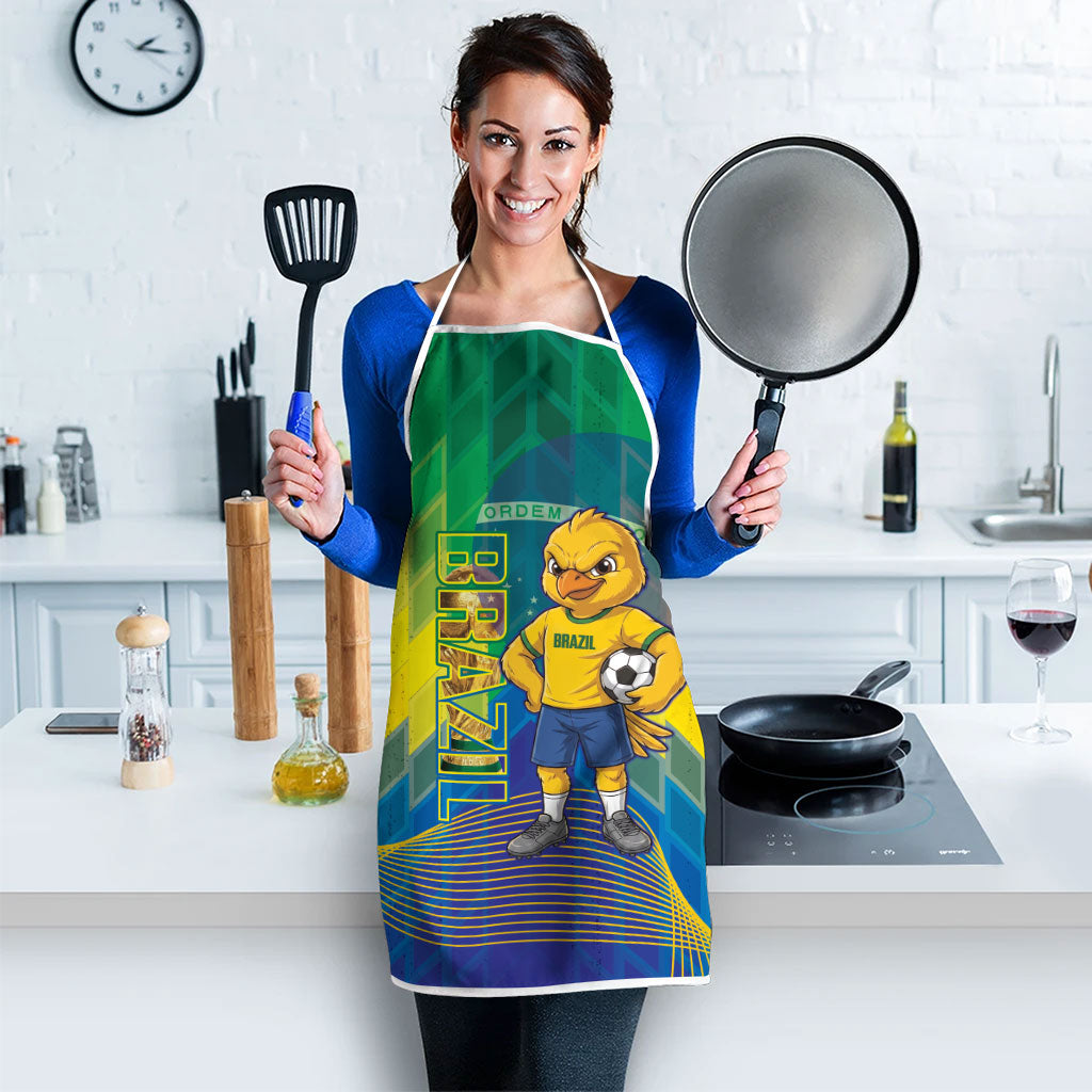 Brazil Football 2026 Apron Canarinho Mascot Bate no Peito