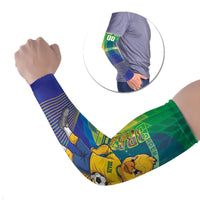 Custom Brazil Football 2026 Arm Sleeves Canarinho Mascot Bate no Peito