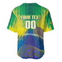 Custom Brazil Football 2026 Baseball Jersey Canarinho Mascot Bate no Peito