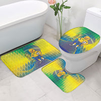 Brazil Football 2026 Bathroom Set Canarinho Mascot Bate no Peito