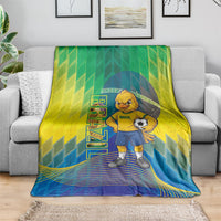 Brazil Football 2026 Blanket Canarinho Mascot Bate no Peito
