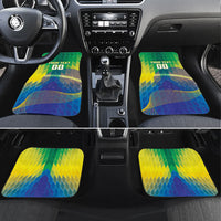 Custom Brazil Football 2026 Car Mats Canarinho Mascot Bate no Peito