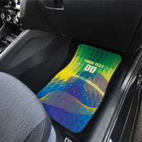 Custom Brazil Football 2026 Car Mats Canarinho Mascot Bate no Peito