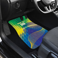 Custom Brazil Football 2026 Car Mats Canarinho Mascot Bate no Peito
