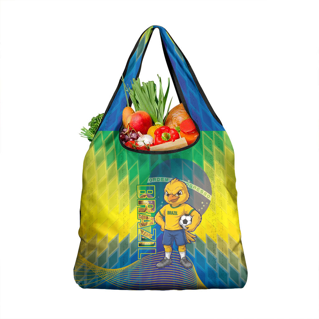 Brazil Football 2026 Grocery Bag Canarinho Mascot Bate no Peito