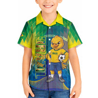 Custom Brazil Football 2026 Hawaiian Shirt Canarinho Mascot Bate no Peito