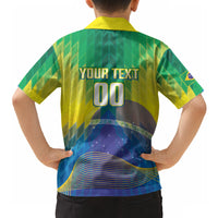 Custom Brazil Football 2026 Hawaiian Shirt Canarinho Mascot Bate no Peito