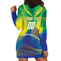 Custom Brazil Football 2026 Hoodie Dress Canarinho Mascot Bate no Peito