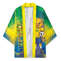 Custom Brazil Football 2026 Kimono Canarinho Mascot Bate no Peito
