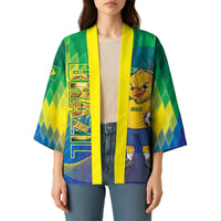 Custom Brazil Football 2026 Kimono Canarinho Mascot Bate no Peito