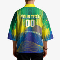 Custom Brazil Football 2026 Kimono Canarinho Mascot Bate no Peito