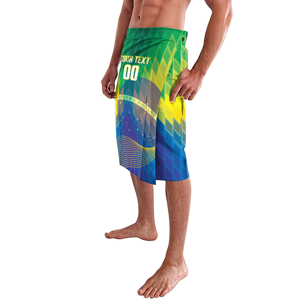 Custom Brazil Football 2026 Lavalava Canarinho Mascot Bate no Peito