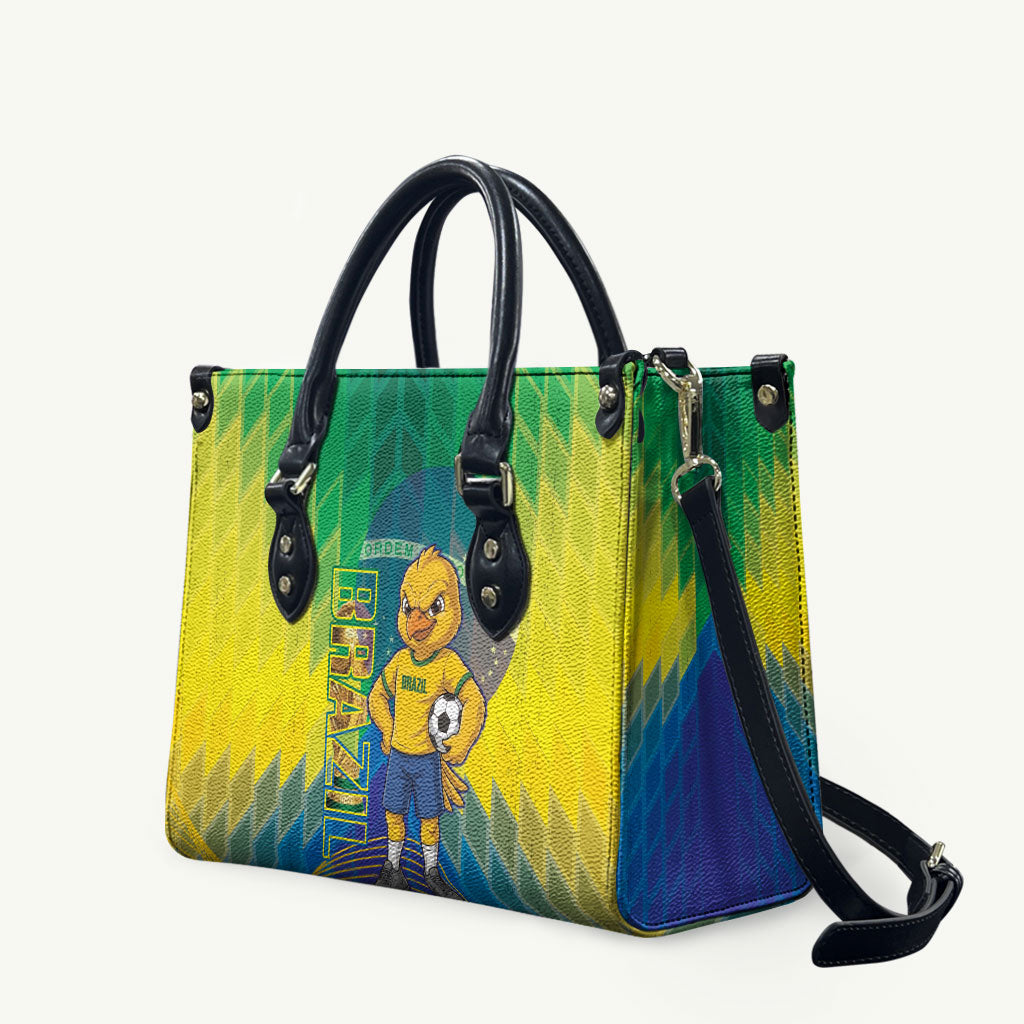 Brazil Football 2026 Leather Bag Canarinho Mascot Bate no Peito