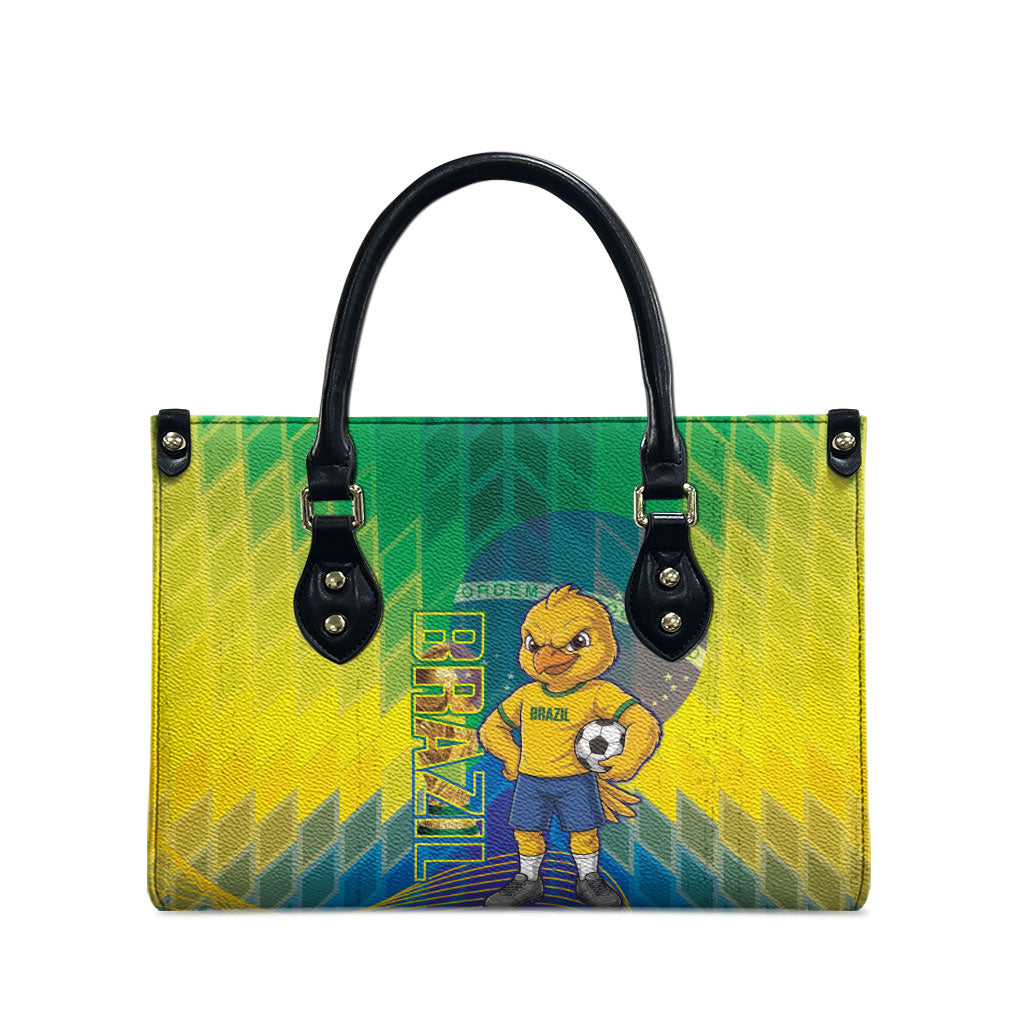 Brazil Football 2026 Leather Bag Canarinho Mascot Bate no Peito