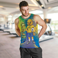 Custom Brazil Football 2026 Men Tank Top Canarinho Mascot Bate no Peito