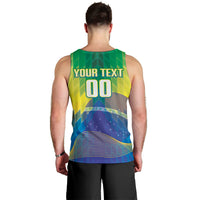 Custom Brazil Football 2026 Men Tank Top Canarinho Mascot Bate no Peito