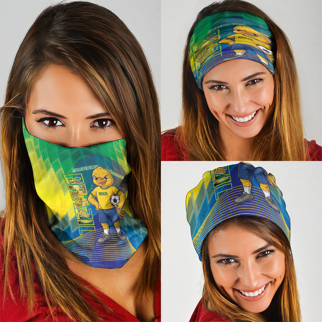 Brazil Football 2026 Neck Gaiter Canarinho Mascot Bate no Peito