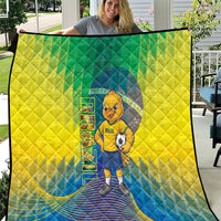 Brazil Football 2026 Quilt Canarinho Mascot Bate no Peito