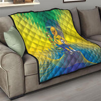 Brazil Football 2026 Quilt Canarinho Mascot Bate no Peito