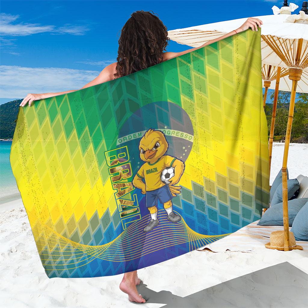 Brazil Football 2026 Sarong Canarinho Mascot Bate no Peito