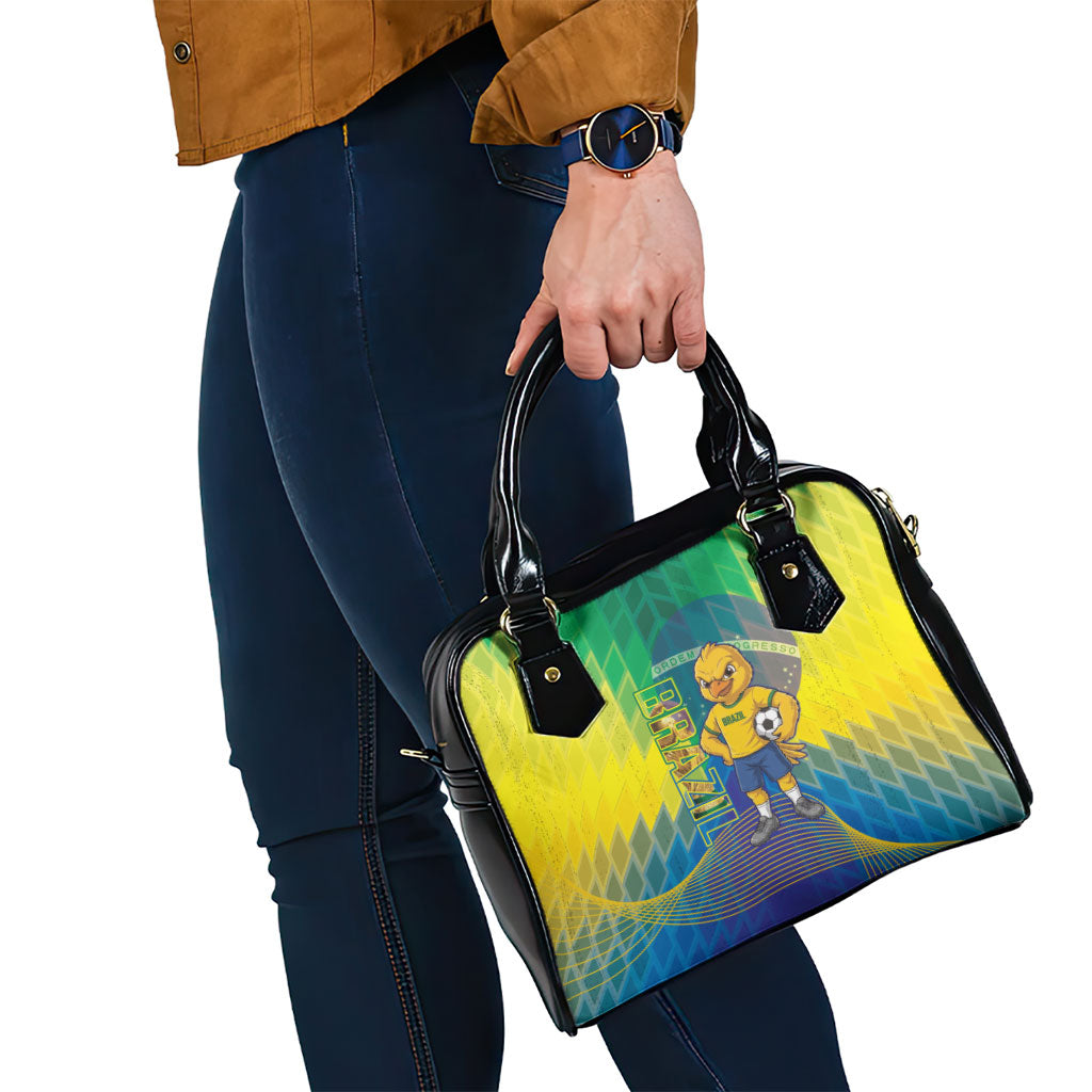 Brazil Football 2026 Shoulder Handbag Canarinho Mascot Bate no Peito