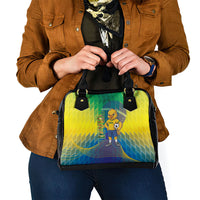 Brazil Football 2026 Shoulder Handbag Canarinho Mascot Bate no Peito
