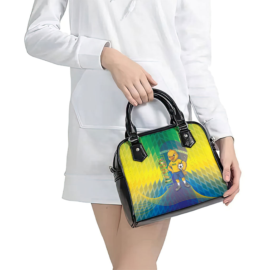 Brazil Football 2026 Shoulder Handbag Canarinho Mascot Bate no Peito