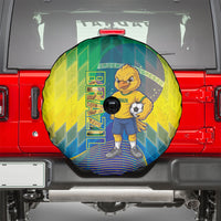 Brazil Football 2026 Spare Tire Cover Canarinho Mascot Bate no Peito