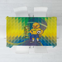 Brazil Football 2026 Tablecloth Canarinho Mascot Bate no Peito