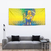 Brazil Football 2026 Tapestry Canarinho Mascot Bate no Peito