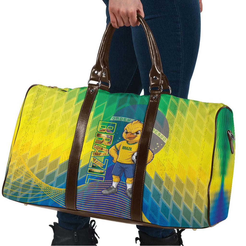 Brazil Football 2026 Travel Bag Canarinho Mascot Bate no Peito
