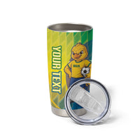 Custom Brazil Football 2026 Tumbler Cup Canarinho Mascot Bate no Peito