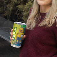 Custom Brazil Football 2026 Tumbler Cup Canarinho Mascot Bate no Peito