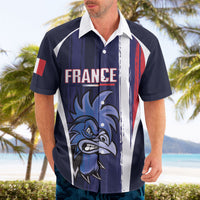 Custom France Football 2026 Hawaiian Shirt Allez Les Bleus Flag Brush Style