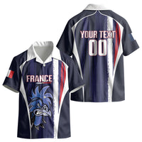 Custom France Football 2026 Kid Hawaiian Shirt Allez Les Bleus Flag Brush Style