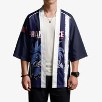 Custom France Football 2026 Kimono Allez Les Bleus Flag Brush Style