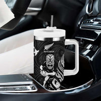 New Zealand and Scotland Rugby Tumbler With Handle All Black Maori With Thistle Together - Wonder Print Shop