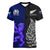 New Zealand and Scotland Rugby Women V Neck T Shirt All Black Maori With Thistle Together - Wonder Print Shop