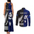 Personalised New Zealand and Scotland Rugby Couples Matching Tank Maxi Dress and Long Sleeve Button Shirts All Black Maori With Thistle Together - Wonder Print Shop