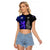 Personalised New Zealand and Scotland Rugby Raglan Cropped T Shirt All Black Maori With Thistle Together - Wonder Print Shop