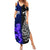 Personalised New Zealand and Scotland Rugby Summer Maxi Dress All Black Maori With Thistle Together - Wonder Print Shop