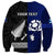 Personalised New Zealand and Scotland Rugby Sweatshirt All Black Maori With Thistle Together - Wonder Print Shop